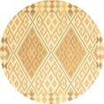 thumbnail image 1 of Ahgly Company Indoor Round Southwestern Brown Country Area Rugs, 4' Round, 1 of 4
