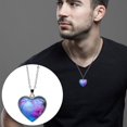 thumbnail image 5 of Jewelry VerPetridure Solar System Planet Galaxy Double Sided Necklace Universe Heart Pendant Necklace, 5 of 5