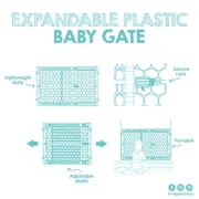 Regalo Expandable Plastic Baby Safety Gate, Fits 28-42, Gray