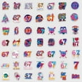 thumbnail image 5 of 60Pcs 67 Stickers Six Seven Meme Sticker Funny Waterproof Decals for Phone Water Bottle Luggage Laptop Cool DIY Craft Supplies for Teens Adults Party Favors, 5 of 5