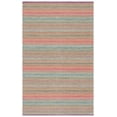 thumbnail image 2 of Safavieh Kilim Leon Striped Cotton Area Rug, Pink/Blue, 4' x 6', 2 of 12