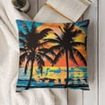 thumbnail image 3 of YINGXI Love Summer Beach Throw Pillow Covers, Pillow Covers, Seaside Scenery Decorative Flannel Pillow Covers Cushion Cases for Couch Sofa Bed Home Decor 24x24in, 3 of 5