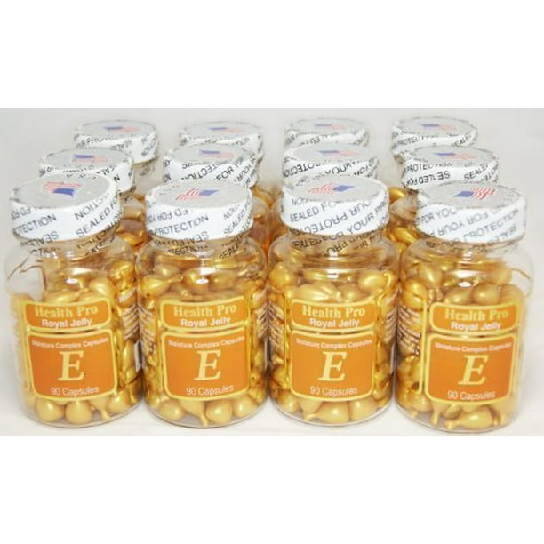 Nu-Health Royal Jelly Vitamin E Moisture Complex (90 Capsules) - 12 Pack -  