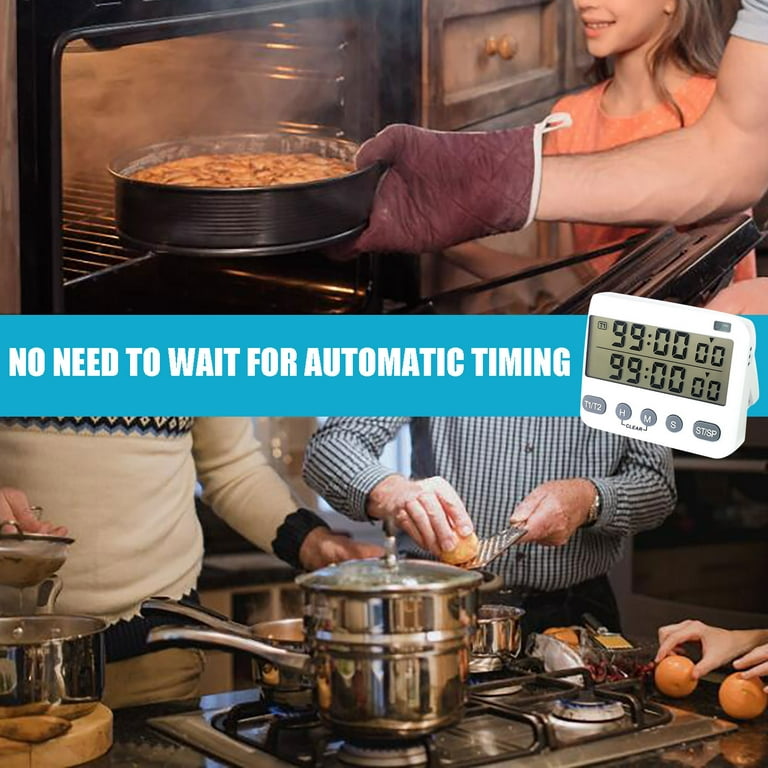 Genkent Digital Kitchen Timer For Cooking With Dual Countdown