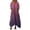 Hot Pink, variant on High-Low Dress for Women, Gradient Print V-Neck 3/4 Sleeve with Pockets & Asymmetrical Hem, Vacation Maxi Dress Orange, 2XL