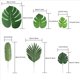 thumbnail image 4 of 300Piezas 6 Tipos de Hojas de Palma Artificiales Hojas de Plantas Tropicales Hojas de ImitacióN Monstera Tallos para Decoraciones de Fiesta Hawaiana de Luau,Mesa de Fiesta TemáTica, 4 of 5