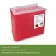 thumbnail image 4 of Contenedor de Objetos Cortopunzantes McKesson Prevent 7.5L sin Contacto Rojo, 4 of 5