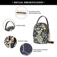 thumbnail image 4 of FORMRS Crossbody Bag for Women Quilted Travel Shoulder Cell Phone Purse with Chain Strap Handbag, Retro Floral Pattern, 4 of 7
