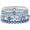 Blue, variant on Beaded Pearl Stretch Bracelet Silver Stackable Crystal BeaSoleilie Bracelets Trendy Costume Jewelry Mothers Day Gifts for Women
