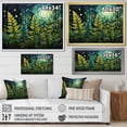 thumbnail image 4 of Designart "Ferns Plant peaceful Reflections I" Floral Floater Framed Wall Decor, 4 of 7