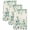 Green Khaki, variant on Green Eucalyptus Leaves Kitchen Towels Set of 2, Daisy Summer Botanical Wooden Absorbent Dish Towels for Kitchen, Microfiber Hand Towel, Quick Drying Tea Towel for Cleaning Decorative Dishcloths
