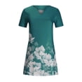 thumbnail image 4 of Vestido de falda media de cintura suelta informal con estampado de manga corta y temperamento informal para mujer Fridja  qw5370, 4 of 8
