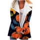 thumbnail image 1 of Puntoco Abrigo Mujer Halloween Impreso Moda Manga Larga Bolsillo Compuesto Felpa Botón Abrigo Manga Larga Sin Sombrero Casual Abrigo/Chaqueta Liquidación Puntoco Puntoco-1, 1 of 4