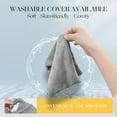 thumbnail image 6 of UNCN 1-Pack 17''×5'' Microwave Heat Pad with Washable Cover for Muscle Pain Relief & Relaxation, Gray, 6 of 6