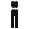 thumbnail image 2 of YEAHDOR Kids Girls Activewear Athletic Crop Top with Leggings Gym Sports Suit Outfit Set, 2 of 7