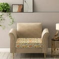 thumbnail image 5 of Renewold Flower Beige Sofa Seat Cushion Slipcover Elastic Soft Couch Slipcover Spandex Separate Armchair Slipcover Pet Friendly for Living Room Home Decor, S, 5 of 5
