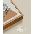 thumbnail image 5 of SHENIFY Boho Wall Art Wood Framed Decor Mid Century Modern Abstract Canvas Prints Posters for Bedroom Living Room - 12x16in3pcs Neutral, 5 of 6