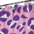 thumbnail image 3 of Pink and Purple Of Leopard Print Shower Curtain 36"x72" ,Bathroom Decorative Shower Curtains Set with 12 Hooks,Modern Waterproof Washable Shower Curtain, 3 of 6