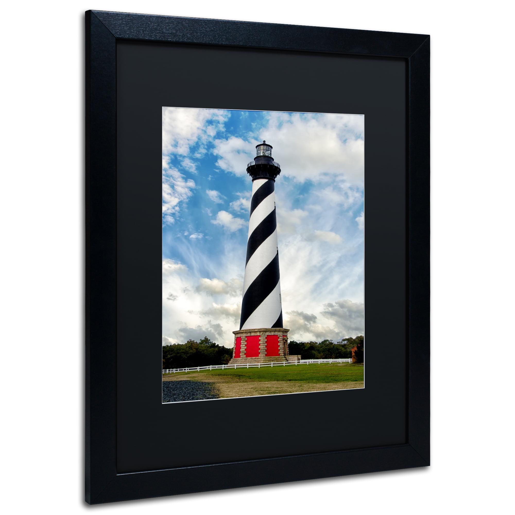 Trademark Fine Art 'Cape Hatteras Lighthouse' Black Framed Art by PIPA Fine Art