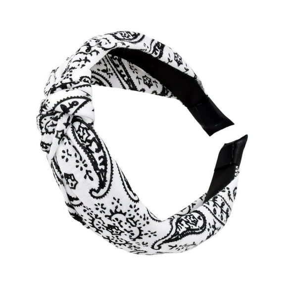 Wide Knotted Turban Headband Elastic Hair Band Fashion Stretch Headwrap For Women Girls