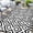 Diamond (Black&white), variant on Waterproof Outdoor Rug 5x8ft, Bohemia Reversible Plastic Straw Mat for Patio RV Deck Porch Backyard Balcony Camping Picnic Beach Indoor Outdoor Carpet, Black&White
