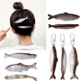 thumbnail image 4 of Osdhezcn Simulated Salted Fish Hairpin Hair Clip Headwear Headdress Creative Keychain, 4 of 17