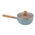 thumbnail image 1 of Milk Pot, Multi Functional Aluminum Alloy Pour  Design Stick Proof Sauce Pan  For Baby Food For Induction Stove White,Blue, 1 of 8
