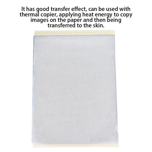 100 Piezas de Papel de Transferencia de TatuajePapel de Plantilla Térmica de Tatuaje Papel de Transferencia de Plantilla a la Piel Papel de Transferencia de Dise?o Artístico de Tatuaje Khall JM27286
