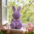thumbnail image 5 of ToyKingdee Large Flocked Easter Bunny Decor, Soft Velvet Finish Holiday Decorative Figure, 5 of 6