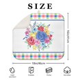 thumbnail image 4 of Microfiber Dish Drying Mats for Kitchen Counter,Pioneer Colorful Floral Absorbent Reversible Drying Mats Kitchen,Countertop Protector Dishes Drying Pad Extra Medium 16"x18" Dish Mat, 4 of 7
