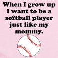 thumbnail image 2 of CafePress - Softball Player Like My Mommy Body Suit - Long Sleeve Cotton Baby Bodysuit, 2 of 4