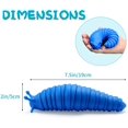 thumbnail image 2 of Juguetes inquietos, cesta de Pascua, juguetes sensoriales Fidget Slug, alivio del estrés Slinky Slug para niños adultos, alivio de la ansiedad, juguetes de escritorio, regalos mejores que la, 2 of 6