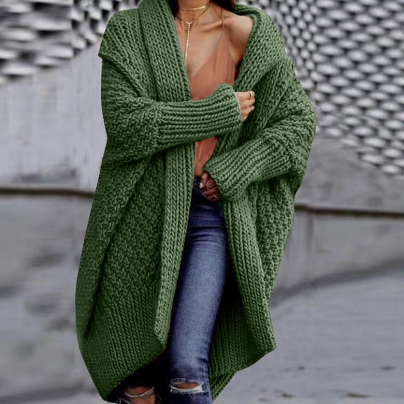 Babysbule Womens Cardigans Fashion Woman Long Sleeve T-Shirt Sweater Cardigan Solid Blouse Tops Women's Top Blouse