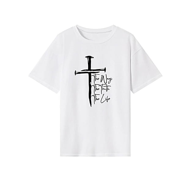Camiseta para mujer de verano Tops moda cuello redondo camisa para viajes en la calle vacaciones XL