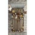 thumbnail image 3 of Ambesonne Christmas Quilted Bedspread Set 2 Pcs, Baubles on Rustic Wood, Twin Size, Multicolor, 3 of 3