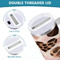 thumbnail image 5 of 40 Oz Car Handle Water Bottle Water Cup Water Bottle Water Jug Coffee Cup Travel Water Bottle Super Beautiful Black Heart, 5 of 8