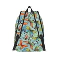 thumbnail image 3 of Daiia Retro Flying Butterflies Vintage Canvas Backpack for Men and Women ,Hiking Backpack,Travel Laptop Bag for School,Large Capacity Backpack, 3 of 8