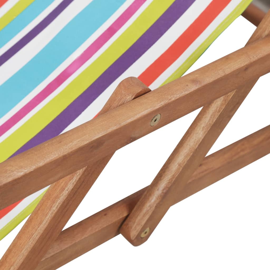 Lowestbest Folding Beach Chair, Fabric and Wooden Frame Multicolor Outdoor Seat Lounge Lowestbest Folding Beach Chair, Fabric and Wooden Frame Multicolor Outdoor Seat Lounge