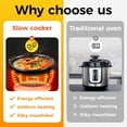 thumbnail image 5 of Superjoe Double Slow Cooker,2 Pot Small Mini Crock Buffet Servers and Warmer,Dual Pot Oval Manual Slow Cooker with Adjustable Temp Removable Ceramic Pot,Stainless Steel, Total 2.5 Quarts Black, 5 of 8