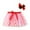 Red, variant on Girls Skirts Kids Layered Party Mesh Tulle Tutu Skirts Polka Dot Patchwork Colour Dance Skirt With Hairpin Set Sweet Girl Summer Short Skirt Size 2-4 Years Red