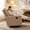 Light Brown, variant on REHOUSING Adult Velvet Nursery Rocking and Swivel Recliner with Foot Rest, Brown
