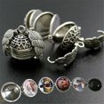 thumbnail image 3 of HTGFGMGW Photo Picture Frame Locket Pendant Chain Necklace Expanding 4 Photo Locket Necklace Silver Ball Angel Wing Pendant Memorial Gifts, 3 of 6