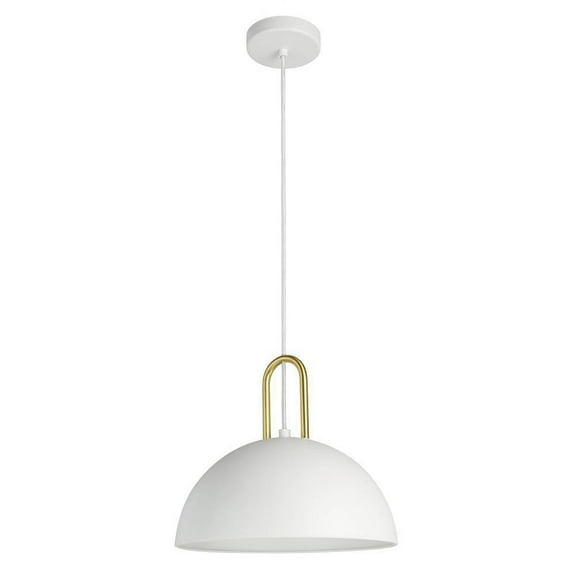 99695A-Eglo Lighting-Calmanera - 1 Light Pendant-10 Inches Tall and 10 Inches Wide-White Finish