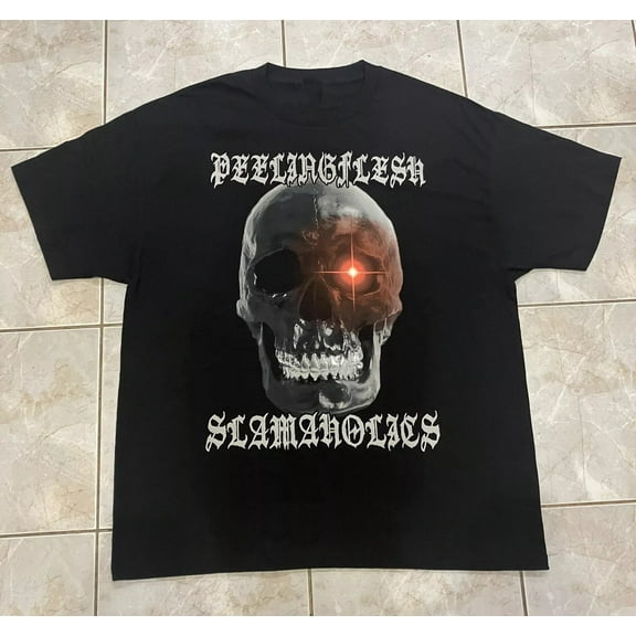 PeelingFlesh Band Skull Slamaholics T Shirt Full Size S-5XL TT518