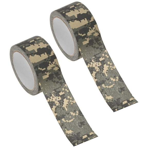 Uxcell 2.0IN x 10.94Yards Camouflage Tape [2PCS] - Self Adhesive Camo Tape for Outdoor Camping & Hunting - [Digital]