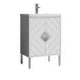 thumbnail image 2 of Tennant Brand 24" Modern White Bathroom Vanity with White Acrylic Top, 2 of 4