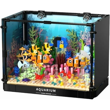 GZBrick Clownfish Coral Eco-Tank Building Sets Compatible with Lego Fish Imitation Marine for Boys Girls 570PCS