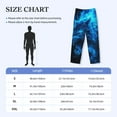 thumbnail image 4 of Honiee Ice Blue Fire Wolf for men - a sleek fusion of Straight Pajama Pants, versatile Lounge Pants, and cozy Sleepwear, all rolled into one-Small, 4 of 6