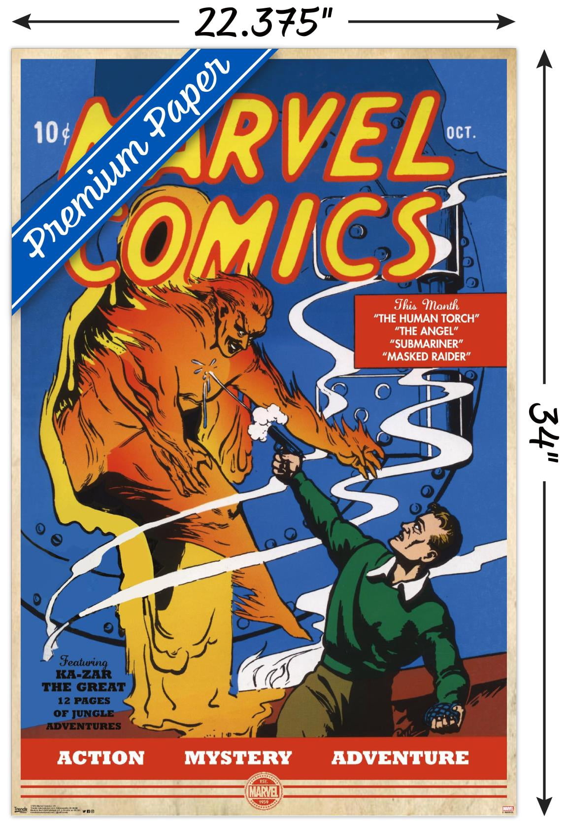 Marvel Comics - The Very First Marvel Comics #1 Wall Poster with