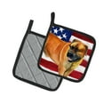 thumbnail image 2 of Caroline's Treasures Boerboel Mastiff Patriotic Pair of Pot Holders, 2 of 3